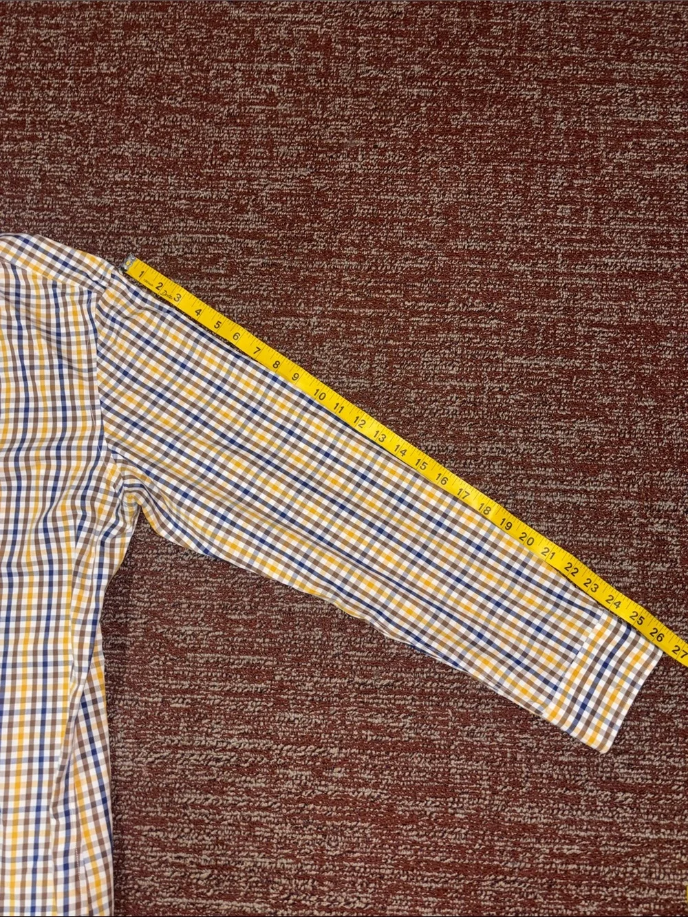 Banana Republic plaid button down dress shirt grant fit long sleeve large